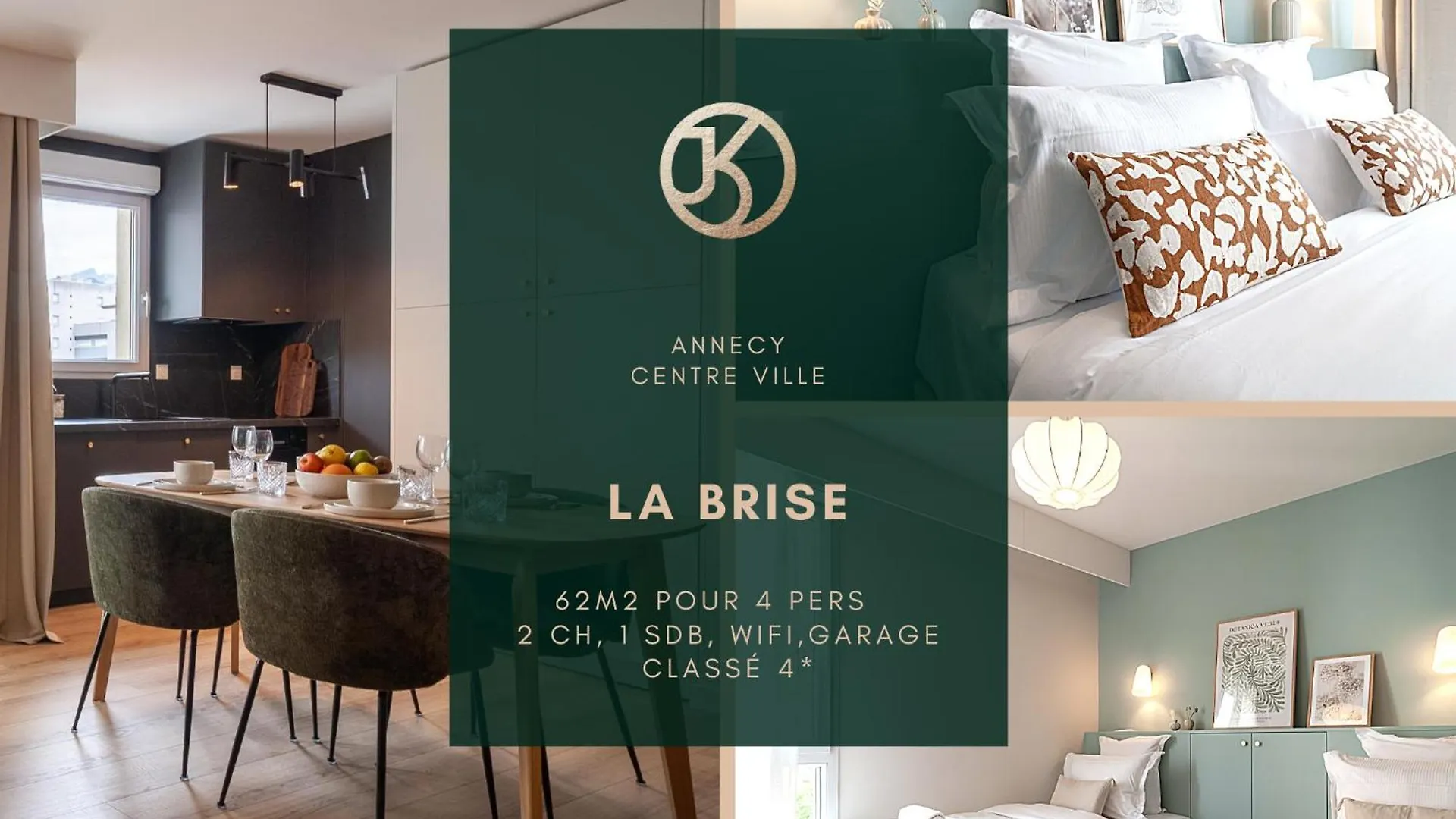 La Brise 4* I T3 Centre Ville I Garage Annecy